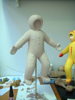 Eskimonika stop-motion puppet ready for paint