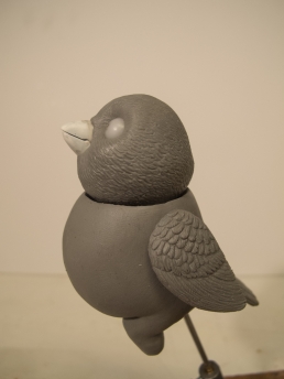 The sculpture of the bird puppet finished and are ready for molds
