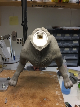 Body sculpture finished and ready for mold making