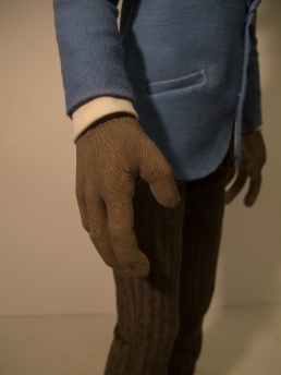 Finished moose puppet hands