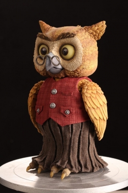 The finished Owl puppet