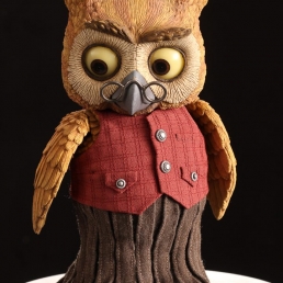 The finished Owl puppet