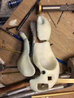 Work in progress on the moose head core and mechanics