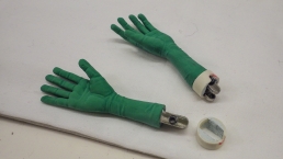 Stop-motion silicone hands for the widow